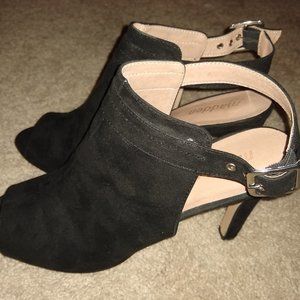 Madden NYC Ruee Peep Toe Ankle Boots